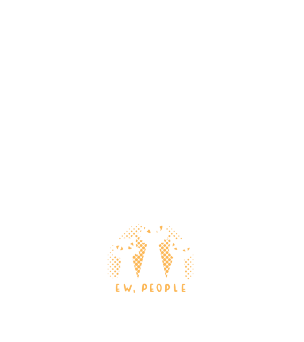 ew, people model albastru închis pe tricou