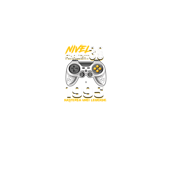 Nivel Finalizat 30 1995 model negru pe tricou
