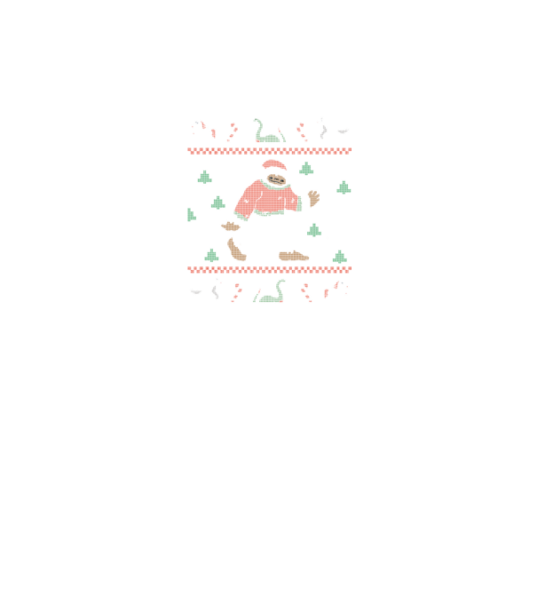 Ugly Sweater Yeti model negru pe tricou