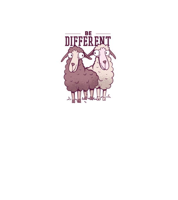 Be different - Fii diferit model dusty pink pe tricou