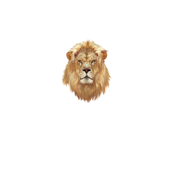 lion head paint model gri pe tricou