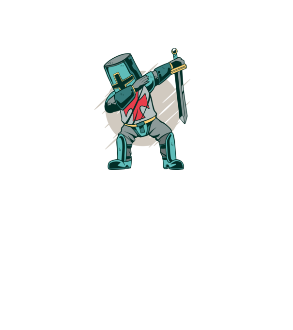 Cavaler DAB model verde pe tricou