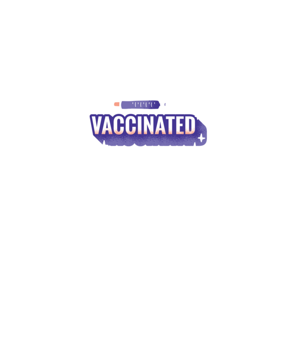 Vaccinat model negru pe tricou