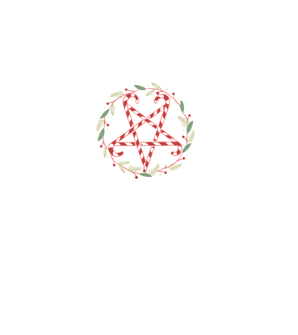 Pentagrama de Crăciun model negru pe tricou