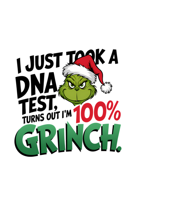 Grinch DNA test model albastru deschis pe tricou