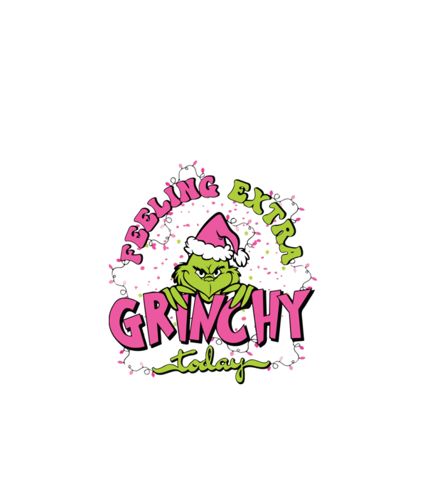 Feeling extra Grinchy today model albastru închis pe tricou