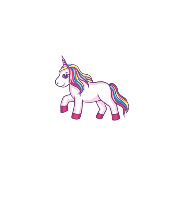 Unicorn drăguț model albastru deschis pe tricou