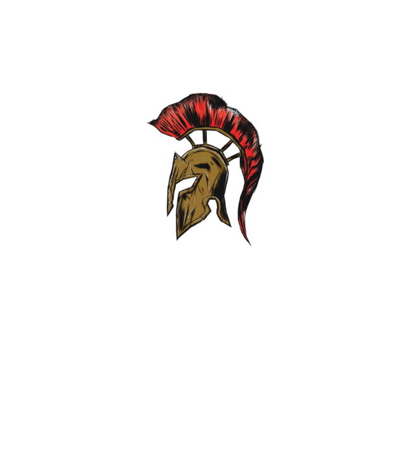 Cască războinic Sparta model turcoaz pe tricou