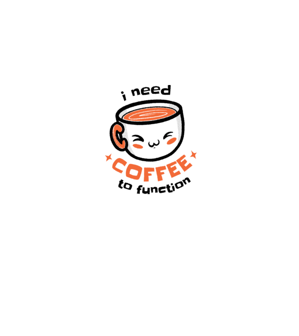Am nevoie de cafea model gri pe tricou