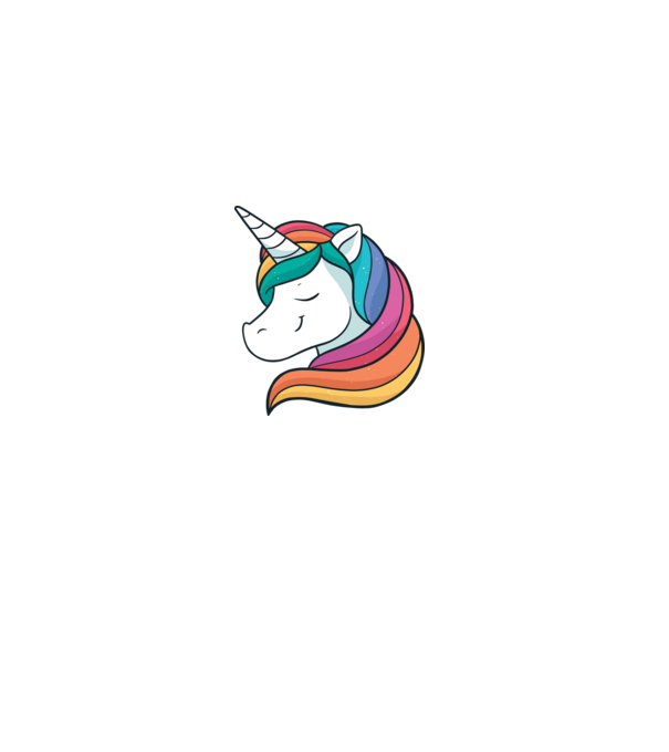 Cap de unicorn model roz pe tricou