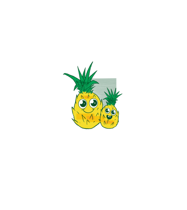 Familie Ananas model gri pe tricou