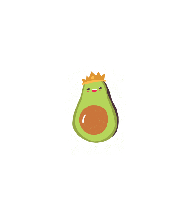 Avocado Queen Regina Avocado model albastru închis pe tricou