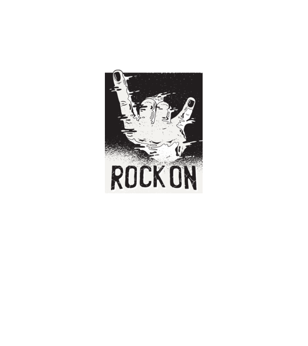 Rock On model gri pe tricou