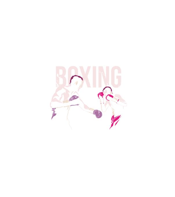 Boxing model negru pe tricou