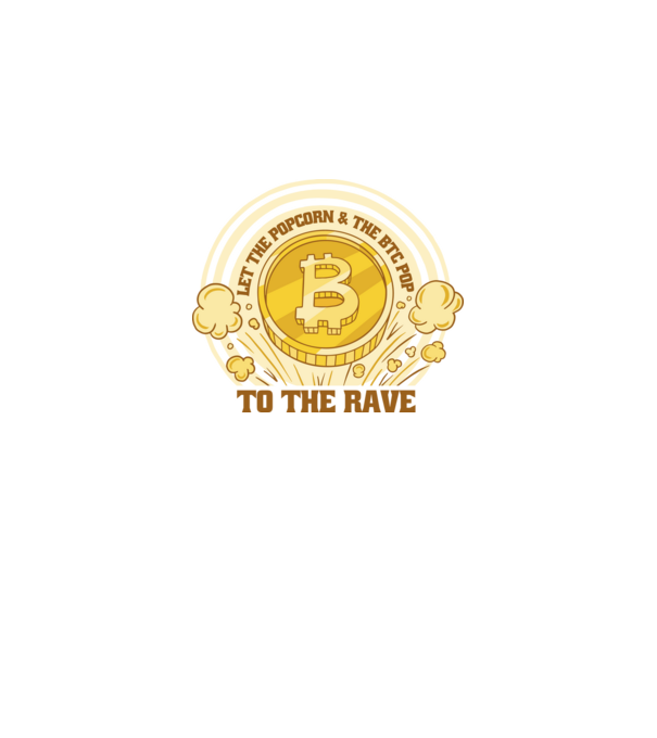 Bitcoin to the Rave model negru pe tricou