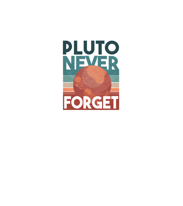 Pluto never forget model gri pe tricou