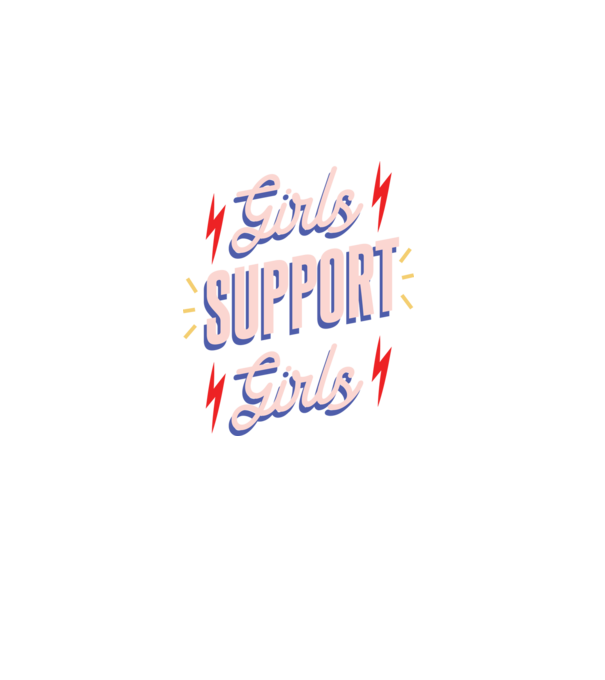 Girls Support Girls Ziua Femeii model albastru închis pe tricou
