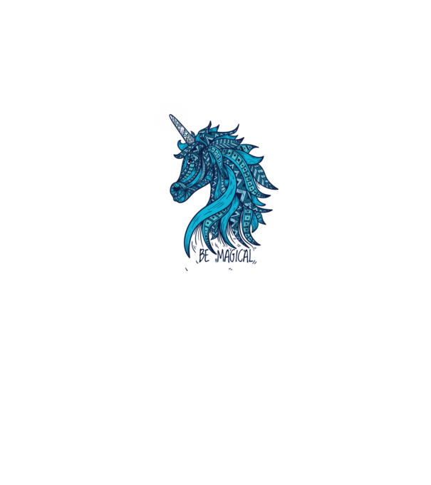 Unicorn magic model alb pe tricou