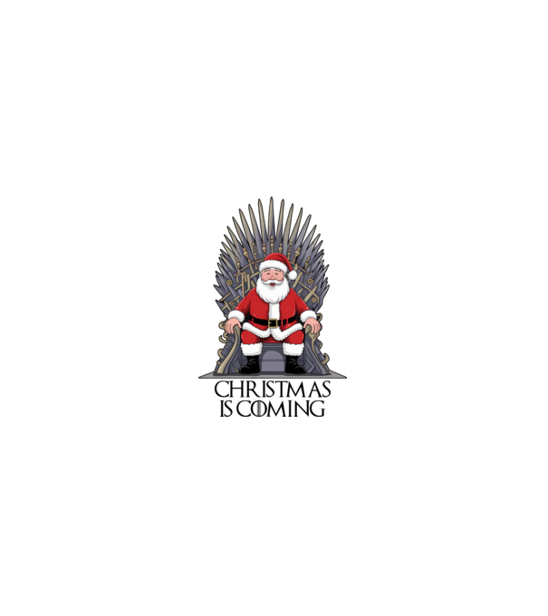 Christmas is Coming Alb model alb pe tricou