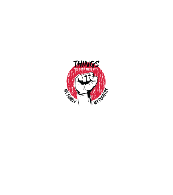 3 lucruri de care să nu te legi: Familia mea, țara mea și libertatea mea model gri pe tricou