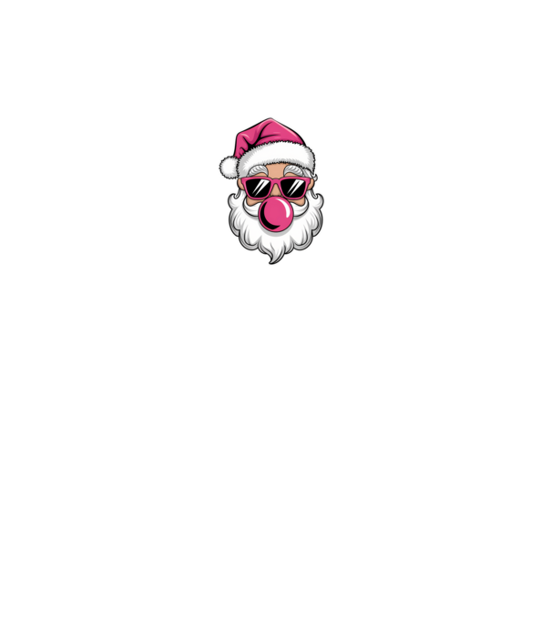 Bubble gum Santa 2 model negru pe tricou
