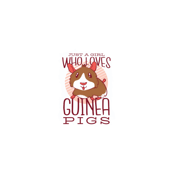 Doar o fată care iubește porcușorii de Guineea model roz deschis pe tricou