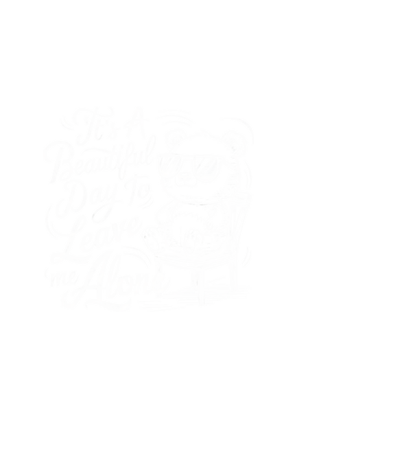 Beautiful day to leave me alone Negru model negru pe tricou