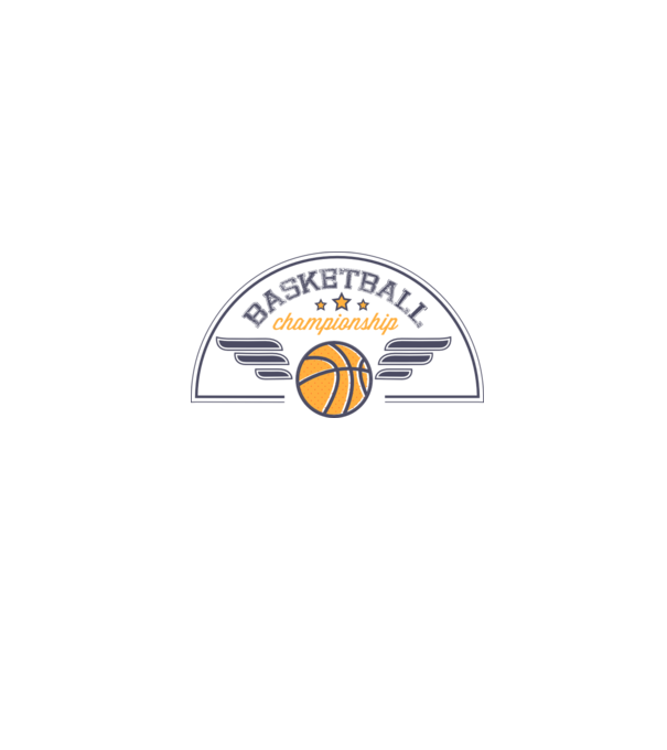 Basketball Championship model alb pe tricou