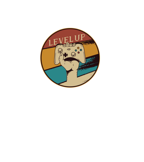 Level up - Trecere nivel Gamer model negru pe tricou