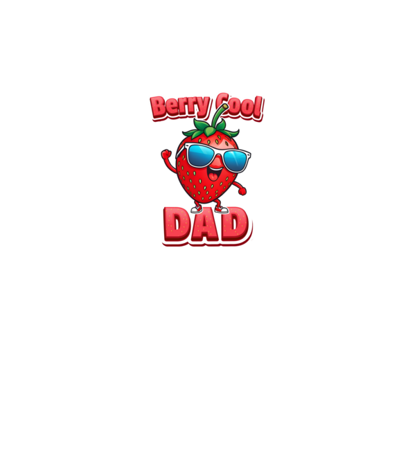 Berry Cool Dad Strawberry model turcoaz pe tricou
