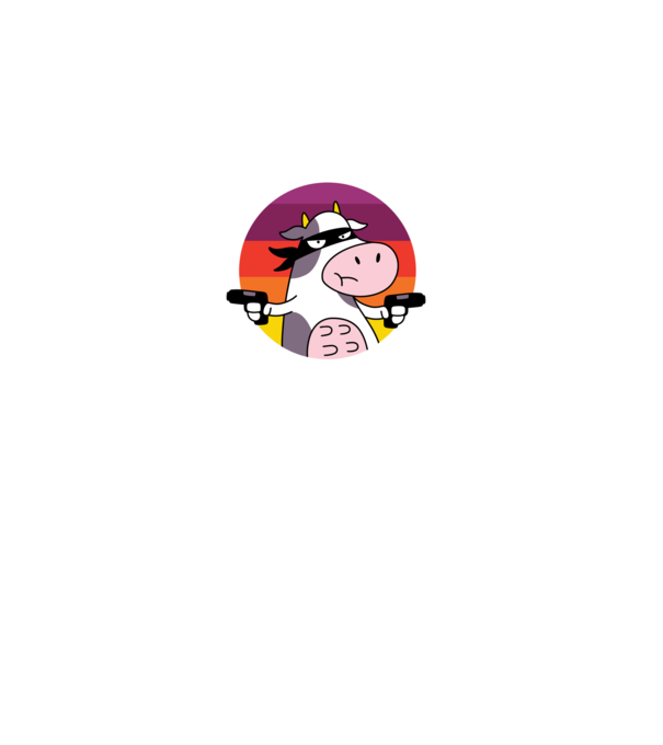 Pew Pew Pew Madafakas Vacă model turcoaz pe tricou