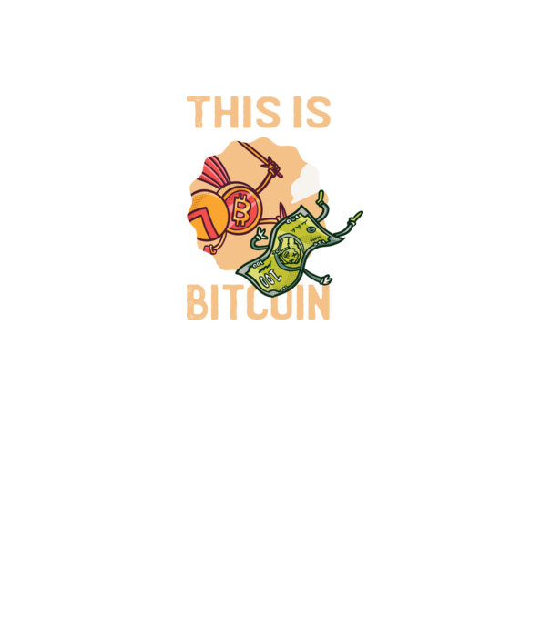 This is Bitcoin model negru pe tricou