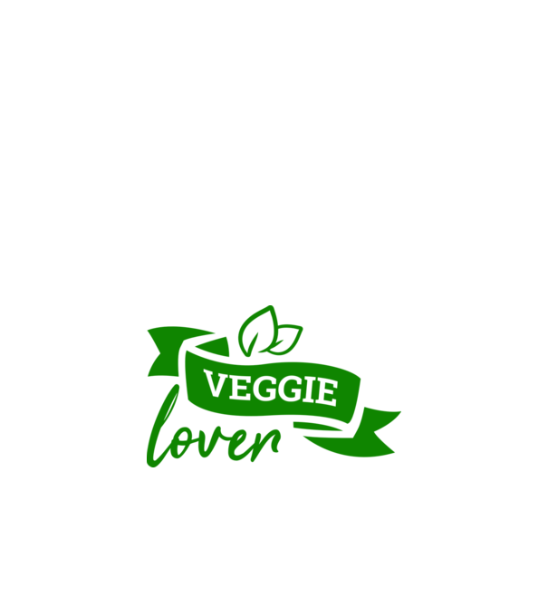 Veggie lover Iubitor de legume model alb pe tricou