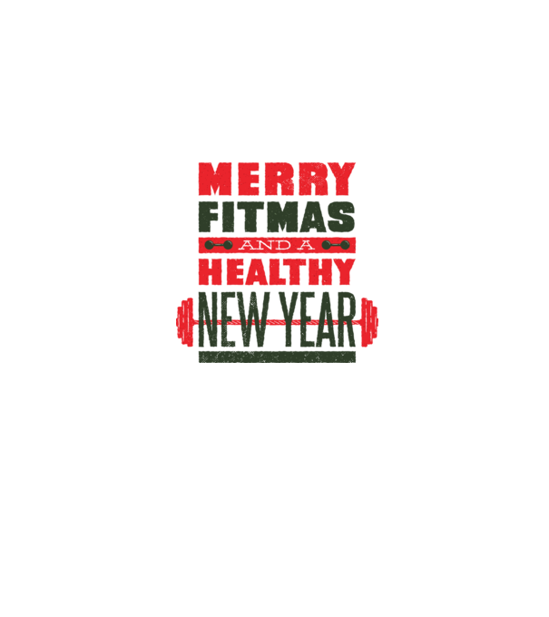 Merry Fitmas and a Healthy New Year tricou amuzant antrenament model gri pe tricou