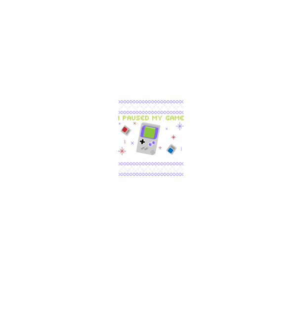 I paused my game to be here - Gamer pulovăr urât model negru pe tricou