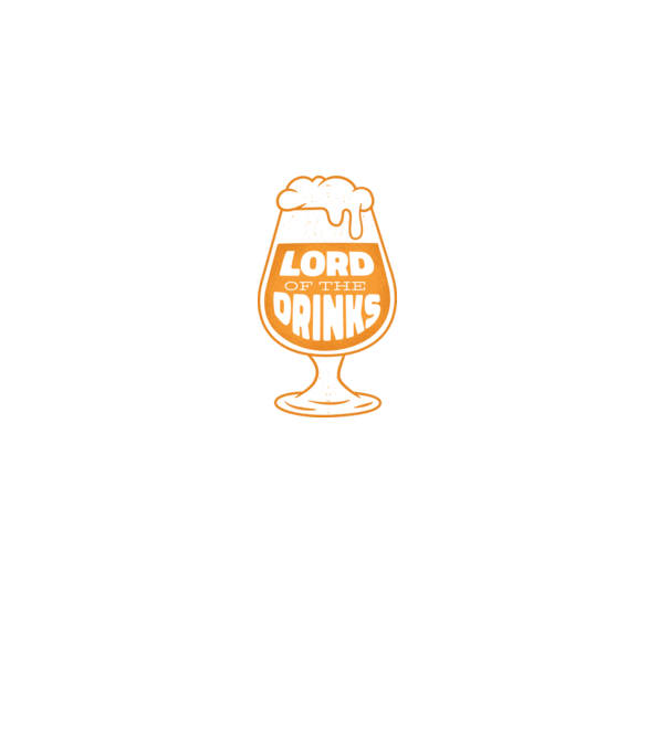 Lord of the Drinks Bere model negru pe tricou