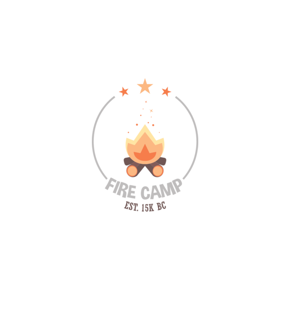 Fire Camp est. 15k BC model negru pe tricou