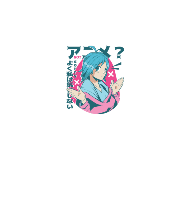 Tricou Anime model alb pe tricou