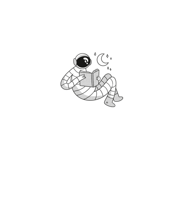 Lectură Astronaut model verde pe tricou
