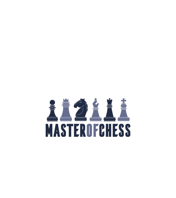 Master of Chess model alb pe tricou