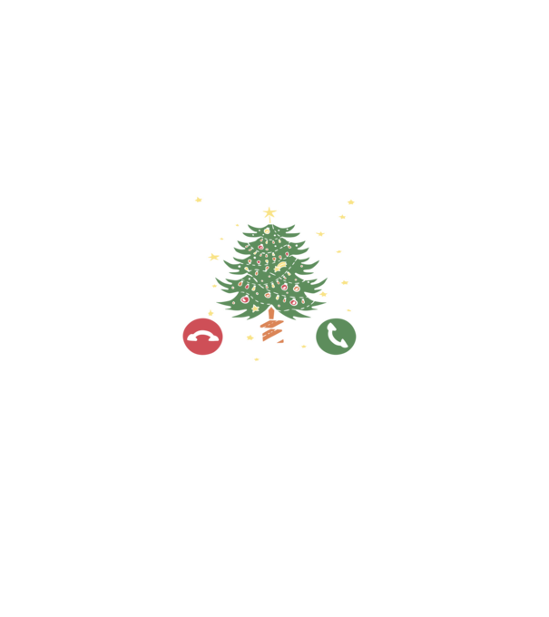 Christmas is calling model negru pe tricou