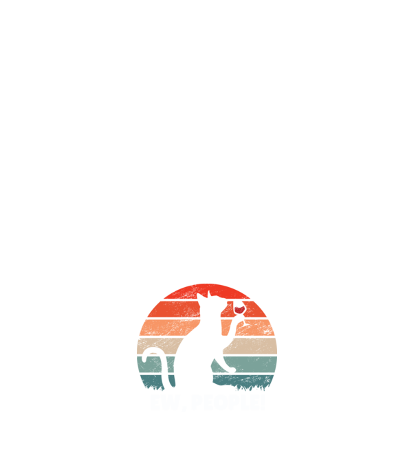 Ew, oameni - Pisică model negru pe tricou