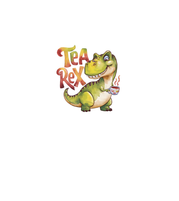 Tea Rex model alb pe tricou