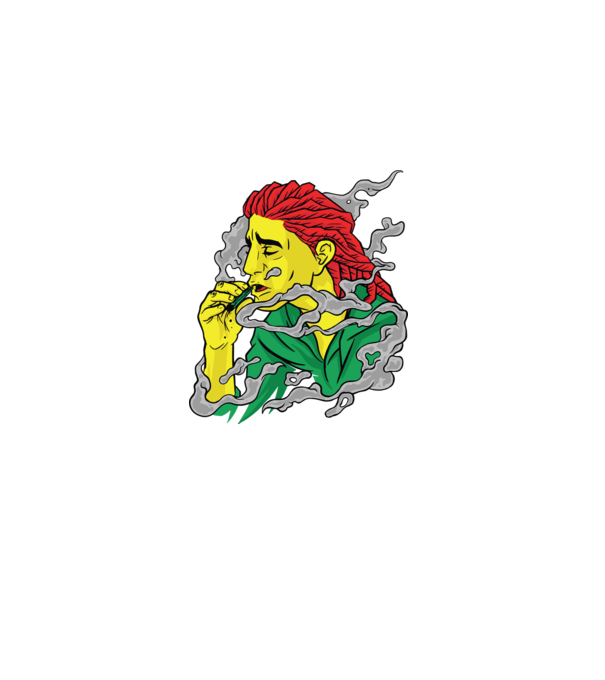 Dreadlock model negru pe tricou