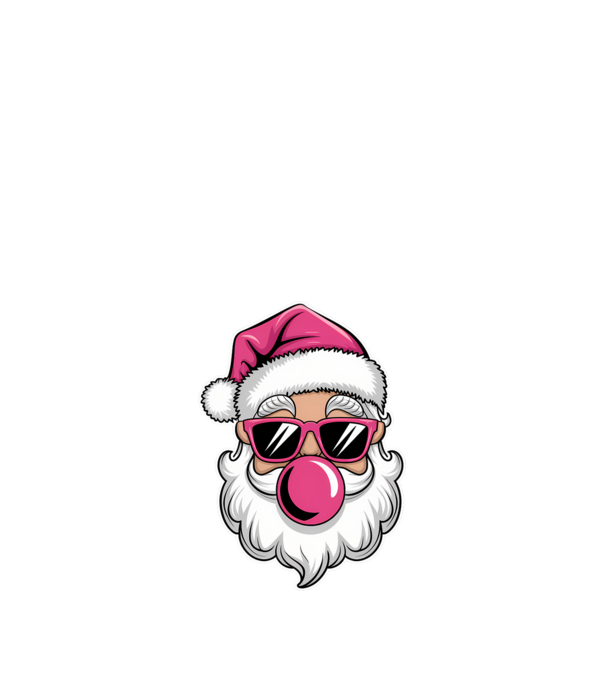 Bubble gum Santa 2 model negru pe tricou