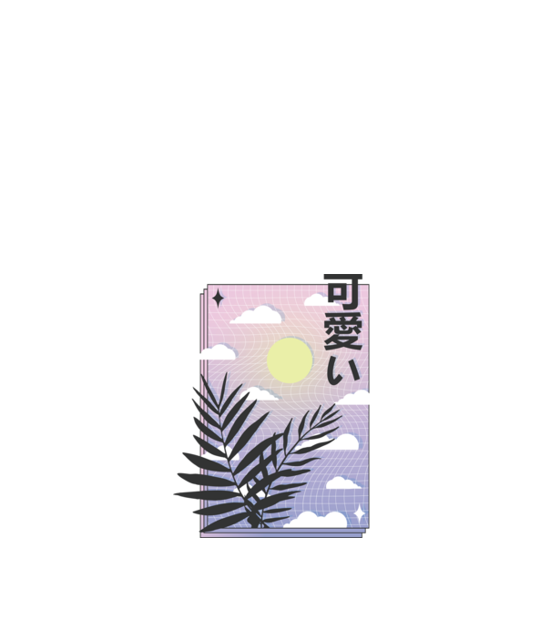 Vaporwave Val model nisipiu pe tricou