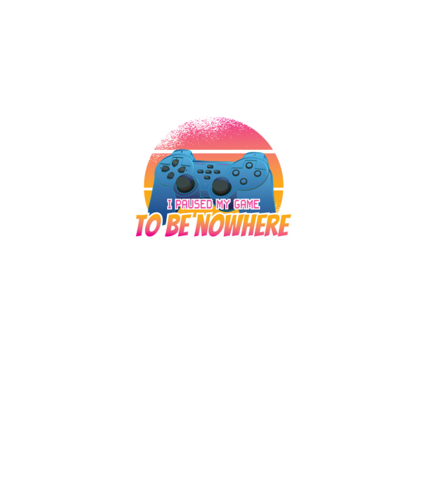 I paused my game to be nowhere model negru pe tricou