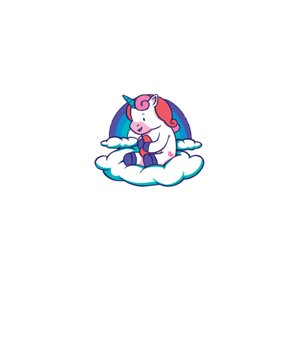 Unicorn Baby model alb pe tricou