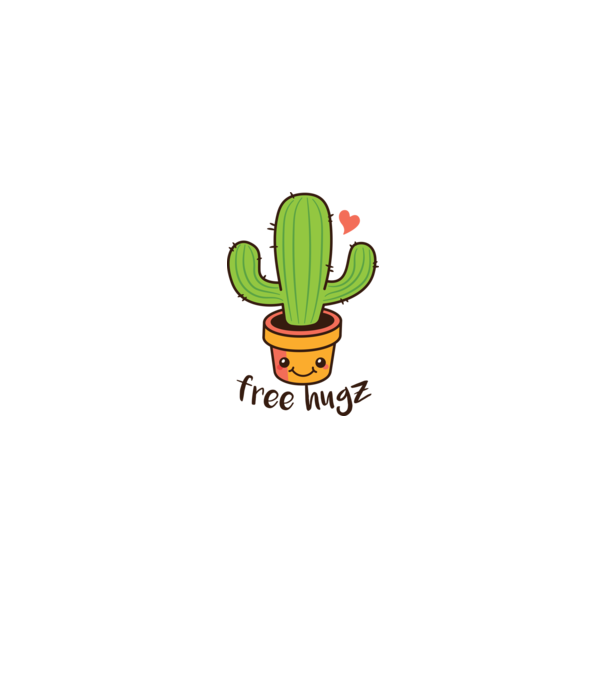 Free Hugz tricou amuzant Cactus model roz deschis pe tricou