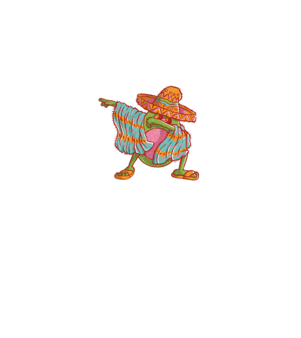 Avocado mexican DAB model negru pe tricou